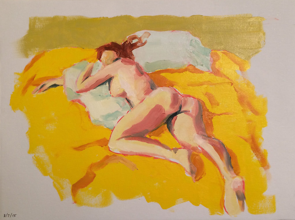 Nude Study with Yellow